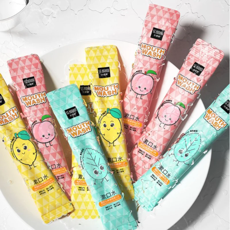Ополаскиватель для рта с ароматом мяты/лимона/персика 10 мл * 20 шт. |