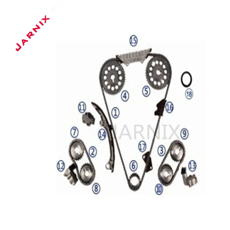 Комплект цепи синхронизации двигателя для Nissan A32 / A33 VQ20DE VQ30DE OEM:13028 31U00 13028 31U10 13024