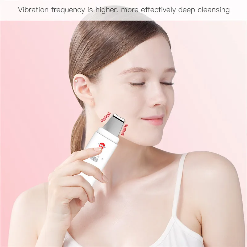 Ckeyin ультразвуковая скруббер для кожи Глубокая очистка лица вибрационное