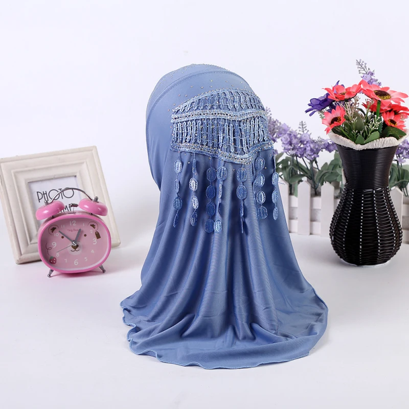 Мусульманские головные уборы Amira для девочек бриллиант детский исламский