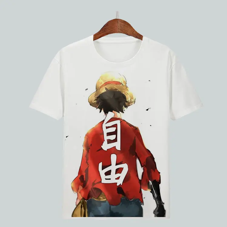 Цельнокроеная футболка для косплея Луффи Эйс ророноа Зоро летняя с мультяшным