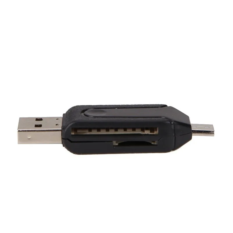 Универсальный sim Card reader 2 в 1 Micro USB2.0 адаптер для чтения карт OTG TF/SD карты сим карта