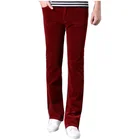 Мужские вельветовые брюки деловой Повседневный тонкий рог Белый Цвет Красный Черный Новинка