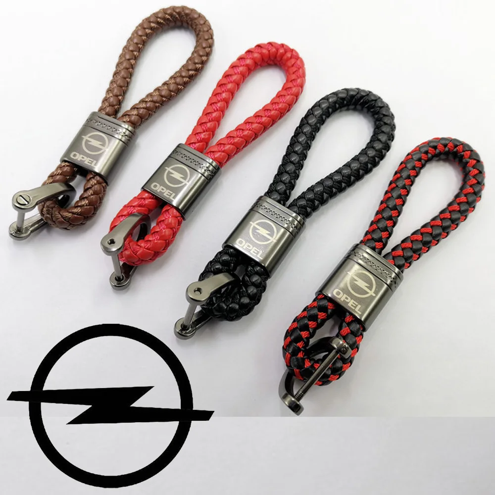 Автомобильный брелок металлический кожаный для ключей opel Adam Astra J K Corsa Insignia Zafira