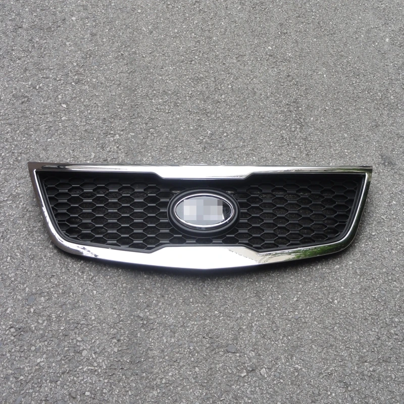 1 шт. хромированный верхний гриль передняя решетка радиатора вставка для Kia Forte 2011