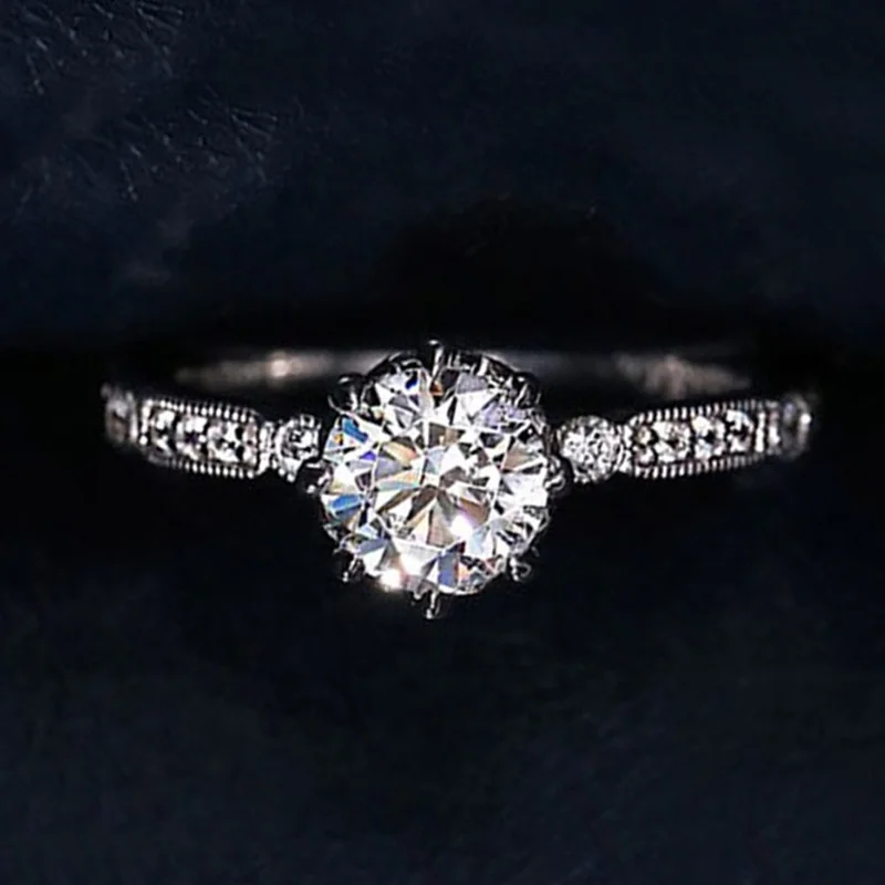 Huitan простой перстень группа Косынка AAA кубический циркон Установочное кольцо с