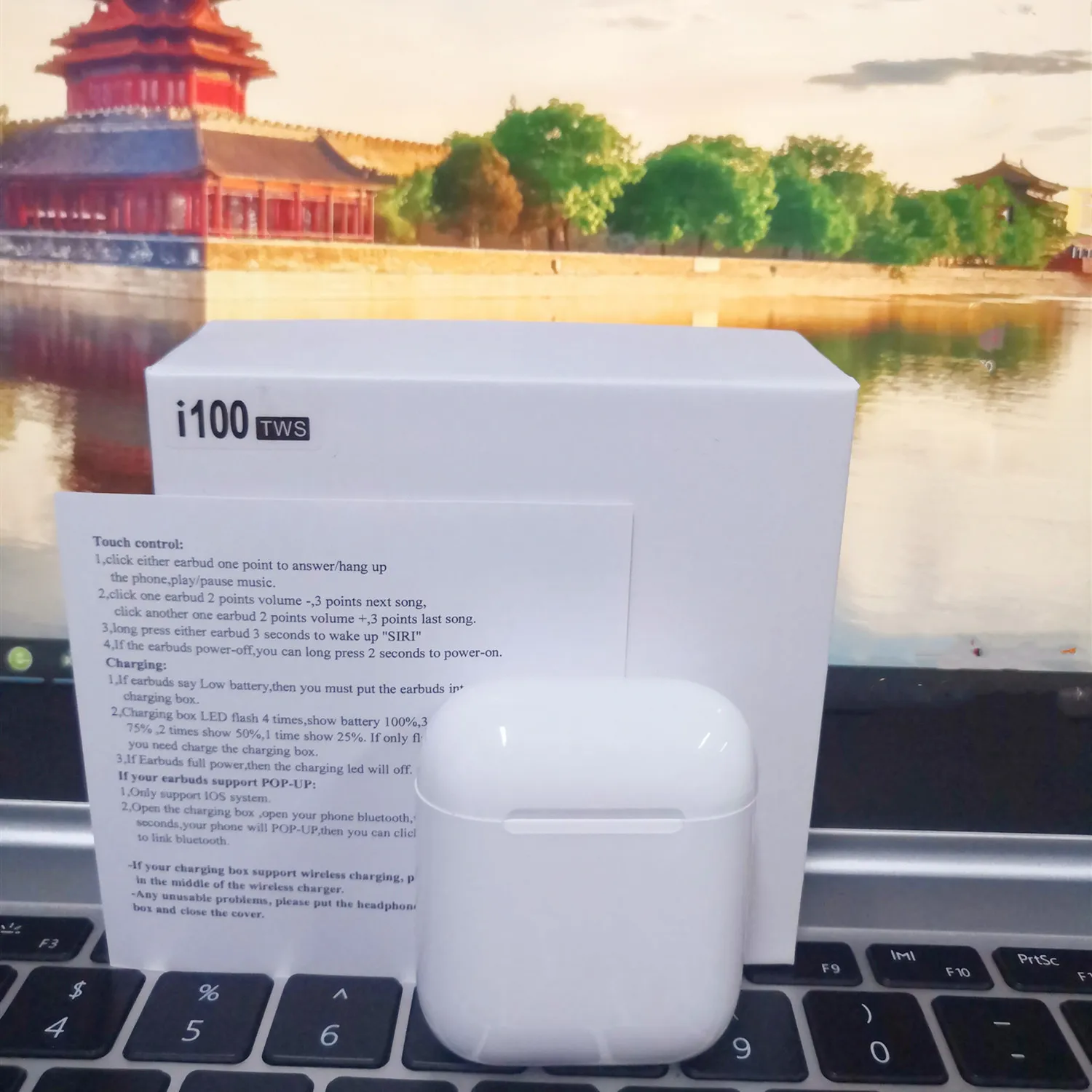i100 наушники-вкладыши TWS беспроводная гарнитура с Bluetooth 1:1 Реплика Беспроводной заряжаемые наушники PK i30 i60 i100 i180 i10 наушники-вкладыши tws