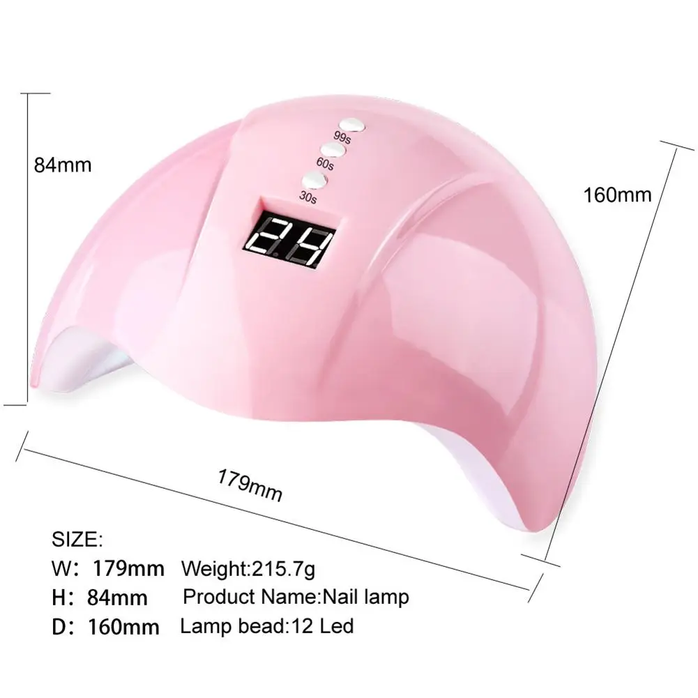 

LCD Digital Display Nail Dryer 36W High Power Quick Baking Adhesive Machine UV Lamp Quick-drying UV Gel Nail Light