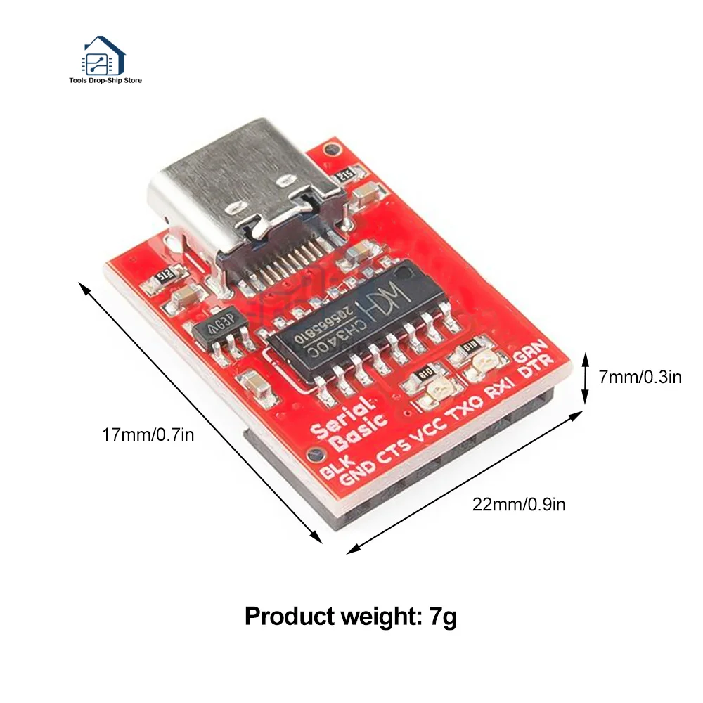 Type C to TTL Serial Port CH340C Module CH340 USB Bus Conversion Chip ISP Communicate Connector for STM32 Download | Обустройство