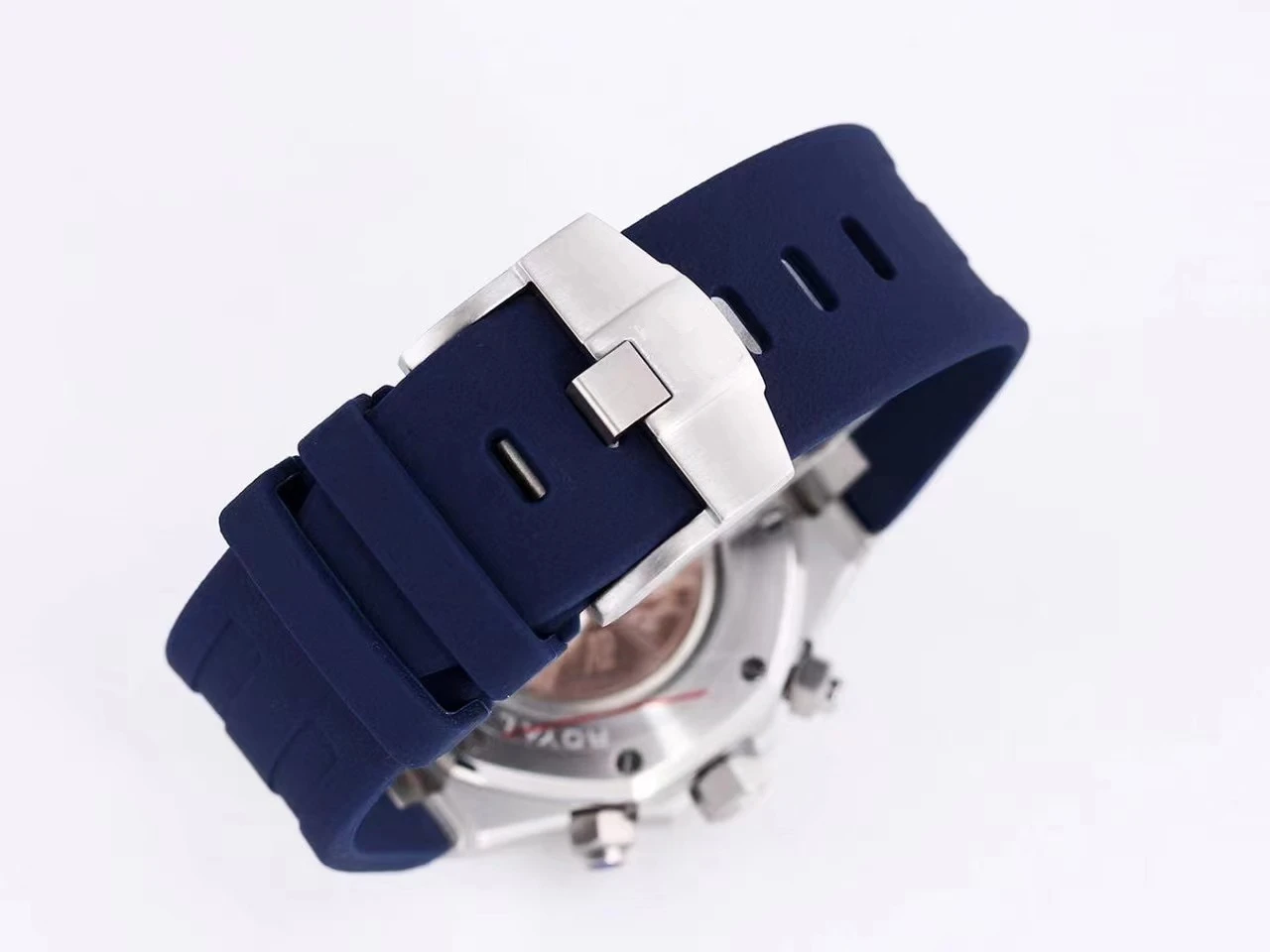 

Luxury New Automatic Mechanical Black Blue Rubber OAKS Tourbillion Men Sapphire Silver Stainless Steel Royal Limited Watch