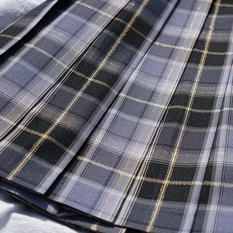 

Short Skirt High Waist Plaid Skirt Uniform School Girl Jk Skirts 2021 A-line Purple Rose Red Teen Anime Sets Mini Clothes