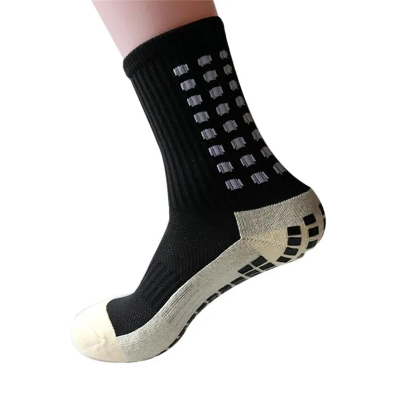 Новые спортивные Нескользящие футбольные носки хлопковые мужские для