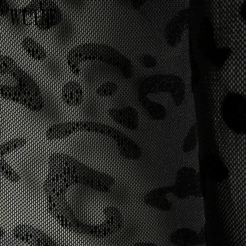 

WUHE Leopard Print Stitching Jumpsuits Patchwork Long Sleeve O Neck Package Hip Skinny Vintage Nightclub Streetwear Party Wear