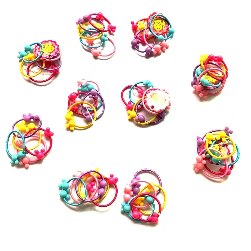

50Pcs/Lot Girls Candy Color Nylon 3CM Rubber Bands Children Safe Elastic Hair Bands Ponytail Holder Kids Hair Accessories Gifts