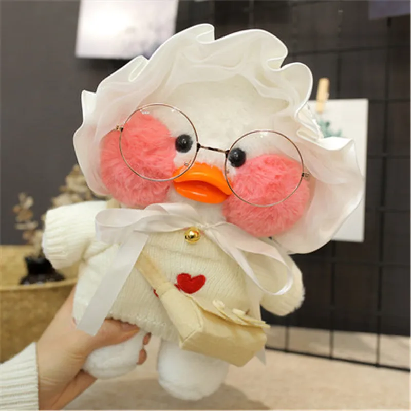 Kawaii LaLafanfan Cafe Duck плюшевые игрушки милые животных мягкие 30 см кукла для волос