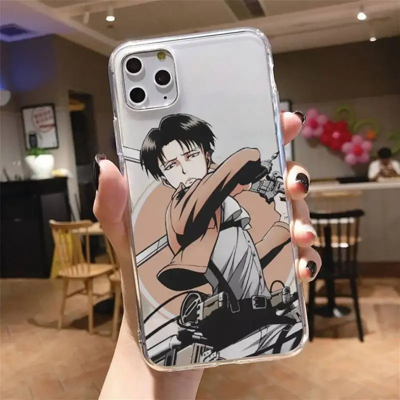 

Attack on titan Phone Case Transparent soft For iphone 5 5s 5c se 6 6s 7 8 11 12 plus mini x xs xr pro max