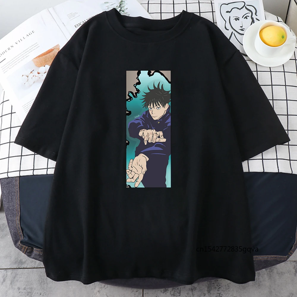 

Yuji Itadori Jujutsu Kaisen Print T Shirts Women Fashion Loose Harajuku Vintage T-shirts Summer Short Sleeve Round Neck T Shirts