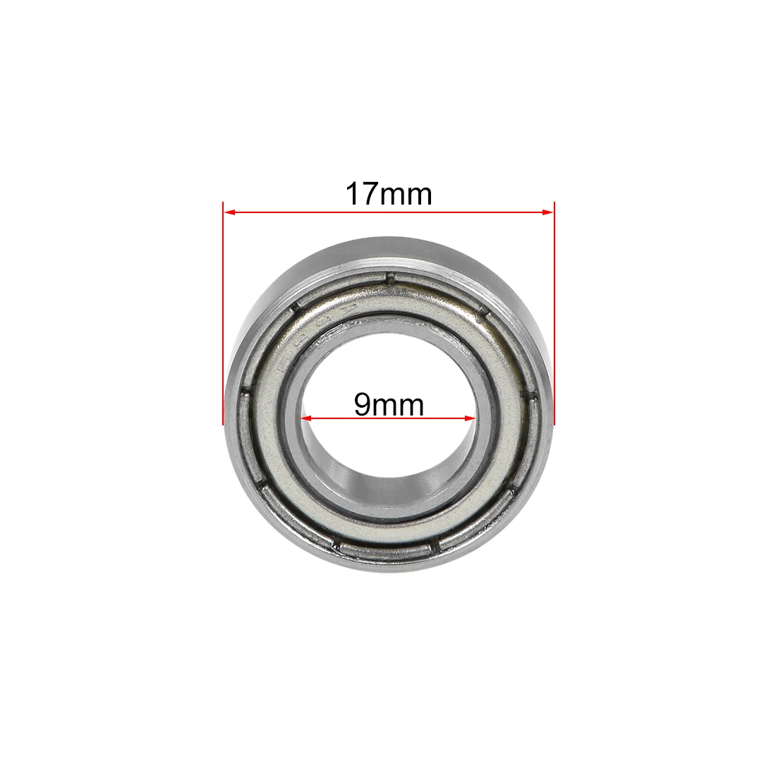

uxcell 689ZZ Deep Groove Ball Bearing 9x17x5mm Double Shielded Chrome Bearings 10pcs