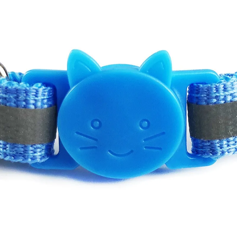 

Reflective Charm and Bell Cat Collar Safety Adjustable with Soft Velvet Pet Product Small Dog Collar