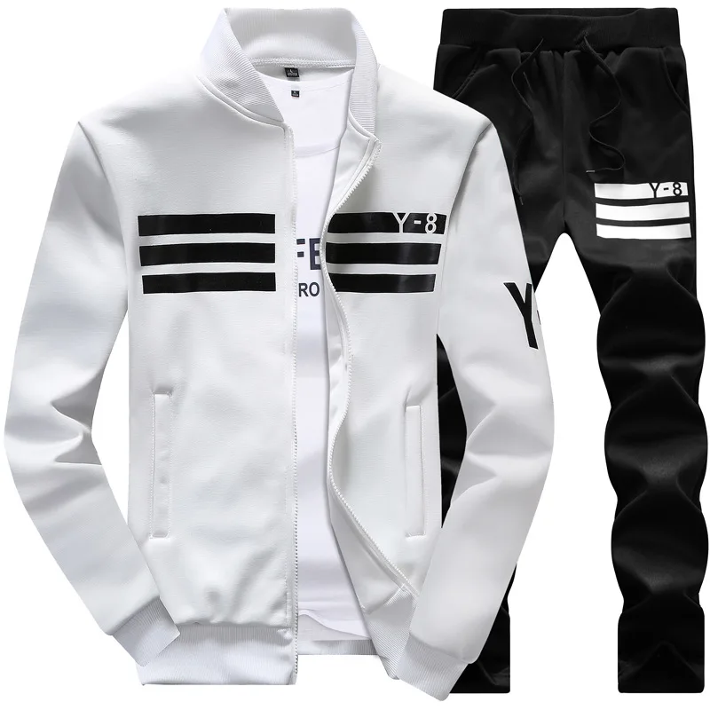 

Plus Size 9XL Mens Set Casual Fleece 2 Piece Sets Sweatshirt + Pants Male Tracksuit Sporting Sweat Suits Man Fashion Sportswear