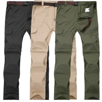 new mens quick drying waterproof detachable trousers sun protection camping and mountaineering overalls