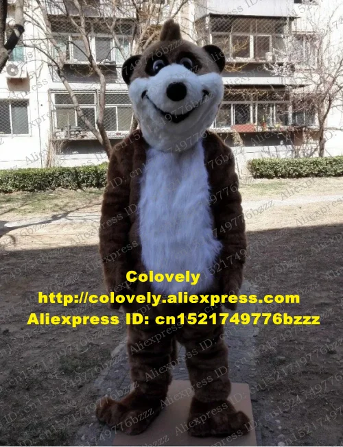 Коричневый пушистый Сурикат Мангуст новичмон Мангуста костюм талисман взрослый