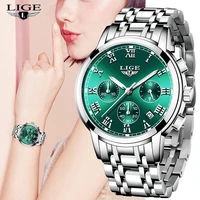 lige new fashion women watches ladies top brand luxury waterproof quartz watch woman stainless steel automatic date clocks gift