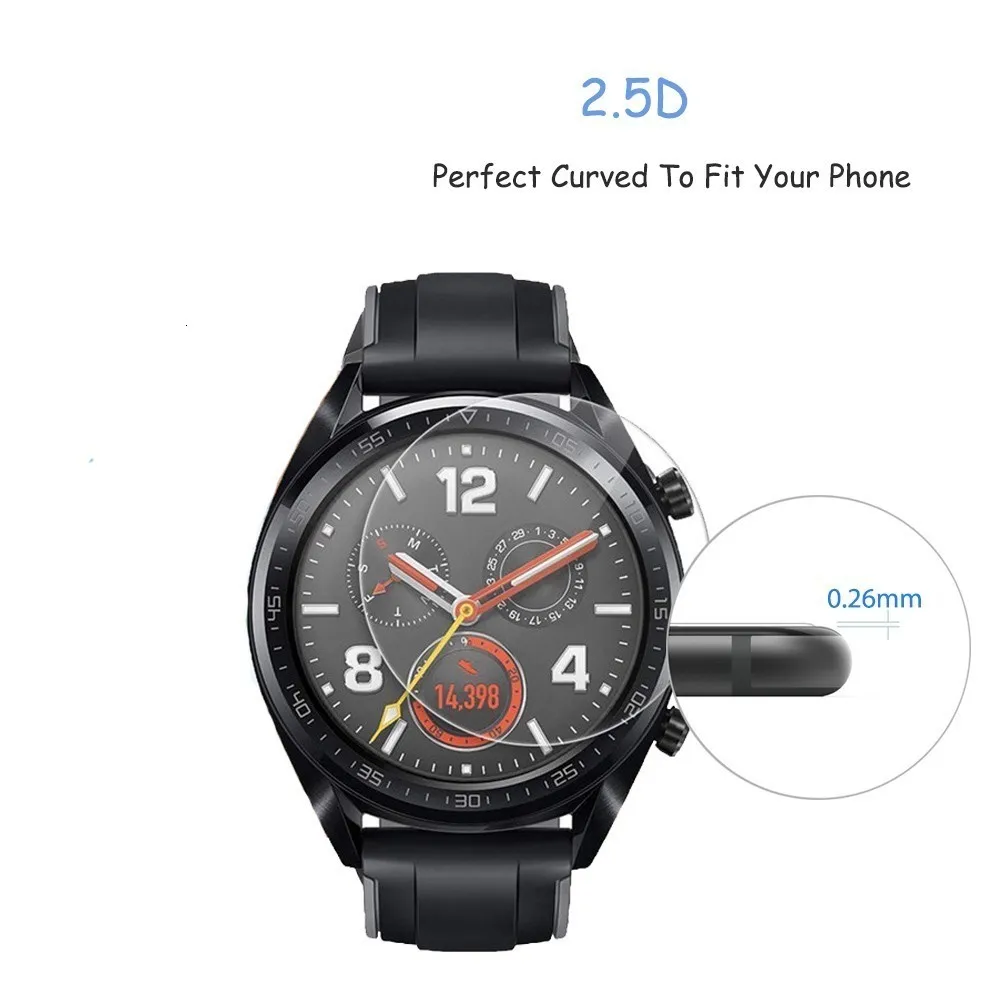 2 шт. для huawei Watch GT Active, элегантное закаленное стекло, защита экрана, защитная пленка, защита от взрывов, защита от осколков