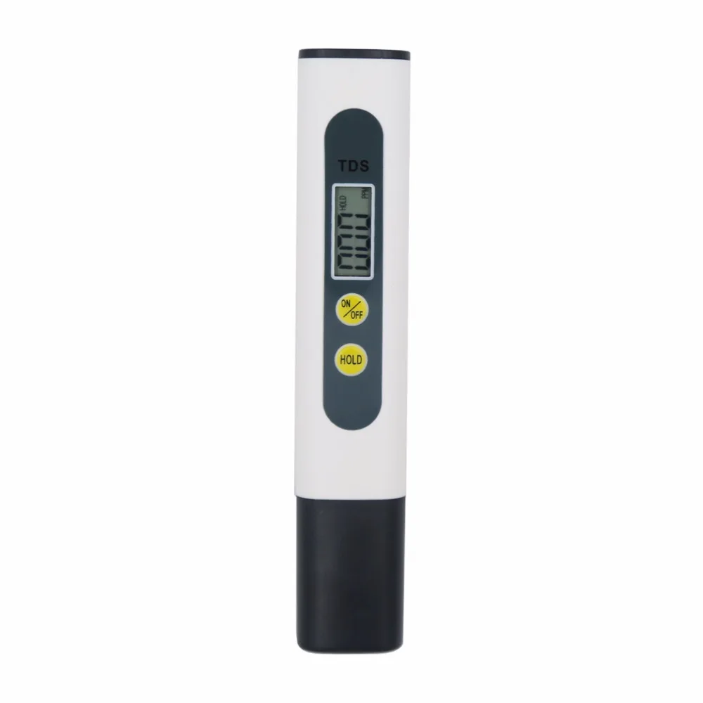 white TDS meter Цифровой ЖК-дисплей качество воды фильтр чистоты TDS метр тестер 0-9999 PPM температура ручка дизайн для гидропоники аквариумов скидка 10 - Цвет: white TDS meter