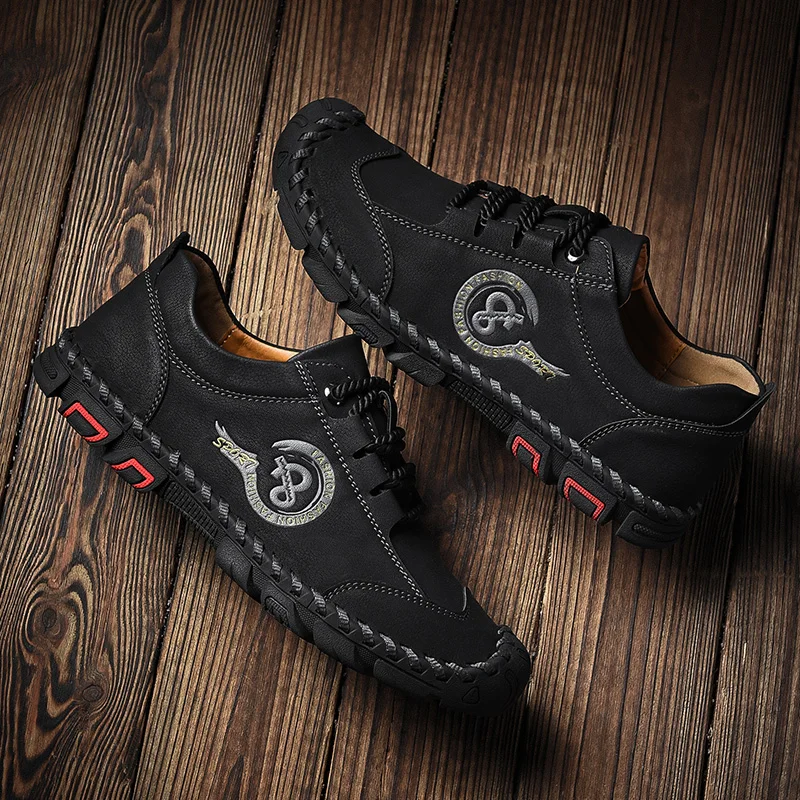 Мужские классические кожаные мокасины ручной работы роскошные брендовые лоферы