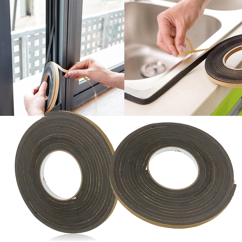 Водонепроницаемый клей EVA пена Осадка Excluder двери окна полоса 5 м * 9 мм|Силиконовый