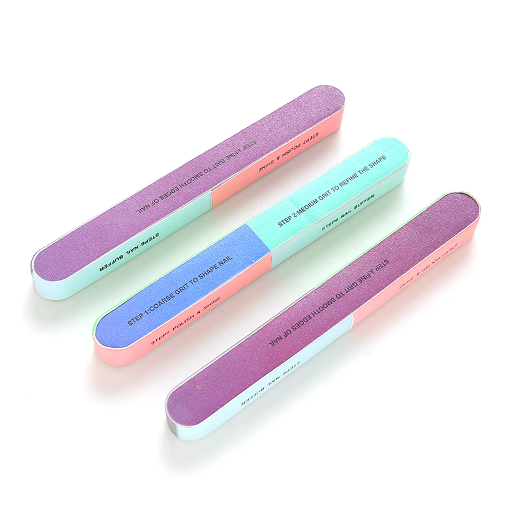 1PCS Six-sided Polished Nail File Creative Tools Polishing Matte Rod Professional Stickers | Красота и здоровье