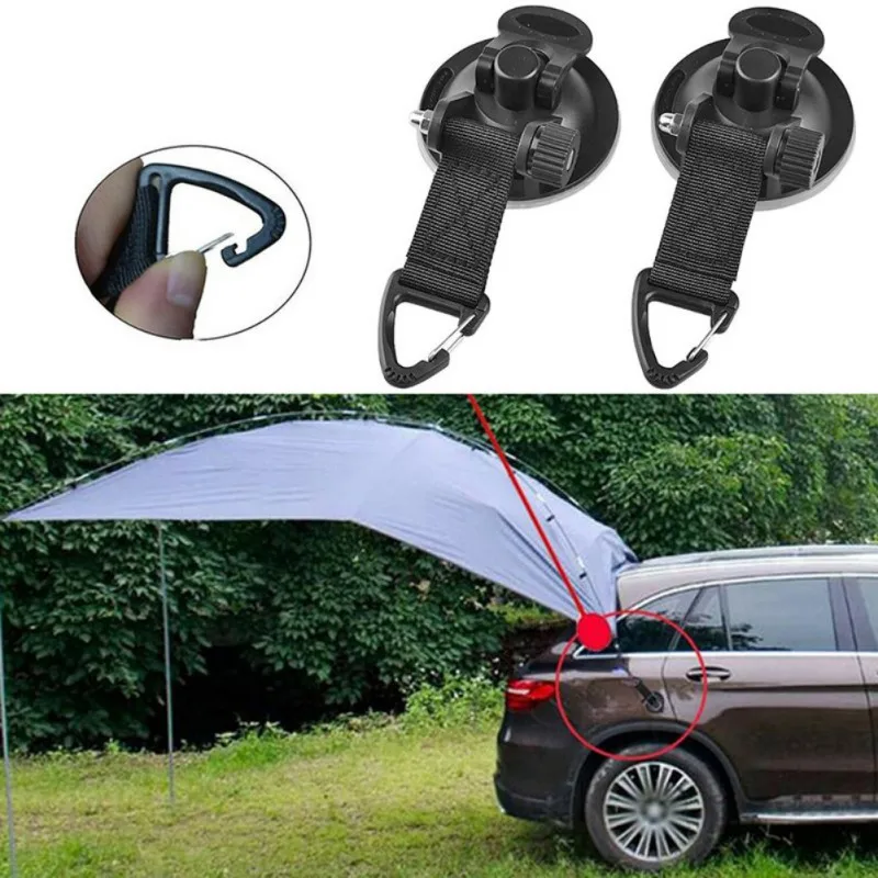 

1Pcs Suction Cup Anchor Securing Hook Tie Down Camping Tarp As Car Side Awning, Pool Tarps Tents Securing Hook Universal