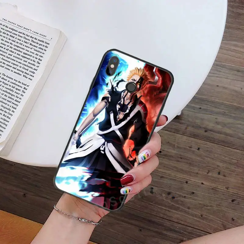 

Anime BLEACH ichigo cool boy Phone Case For Xiaomi Redmi note 7 8 9 t k30 max3 9 s 10 pro lite