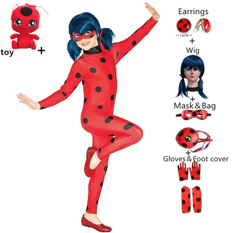 Маскарадный маринетт на Хэллоуин детские костюмы для представлений детская