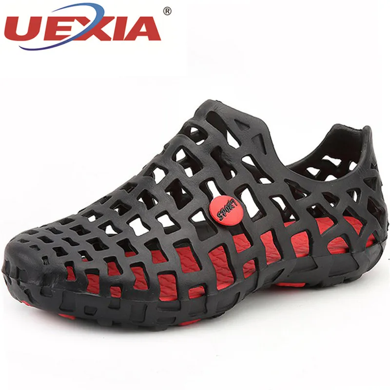 Сандалии UEXIA мужские с перфорацией дышащие босоножки без задника Нескользящие