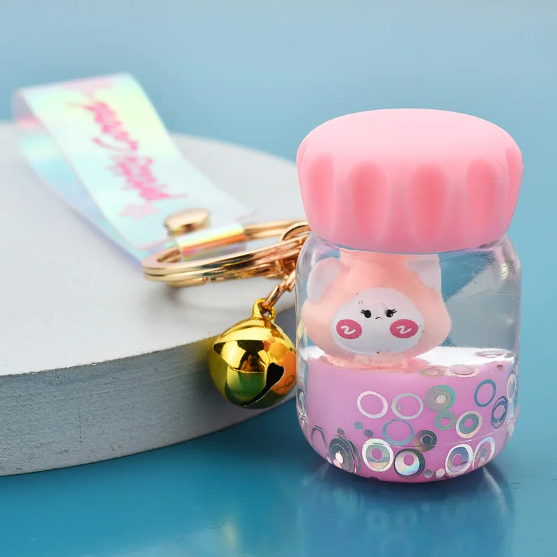 Cute Fashion Acrylic Keychain Into The Oil Wizard Water Cup Creative Cartoon Fun Charm Keychain Ladies Bag Mobile Phone Keychain