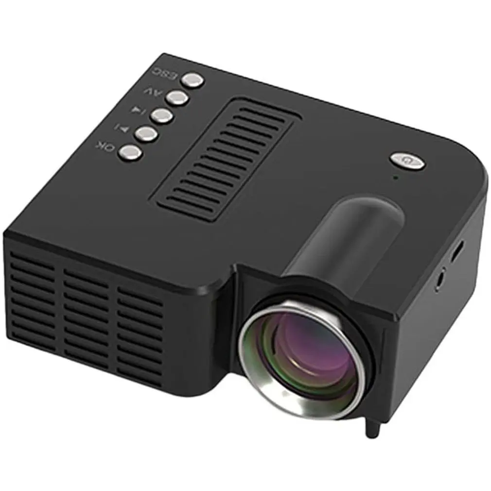 

Мини-проектор UC28 1080P для домашнего кинотеатра, киновидео, светодиодный проектор, видеопроектор с поддержкой 4K видео, U-диск, TF-карта STB