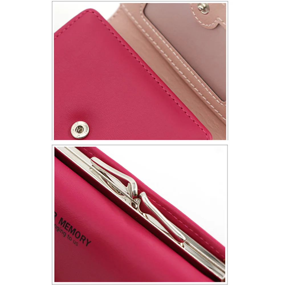 Новые женские маленькие кошельки милый дизайн из искусственной кожи Короткие