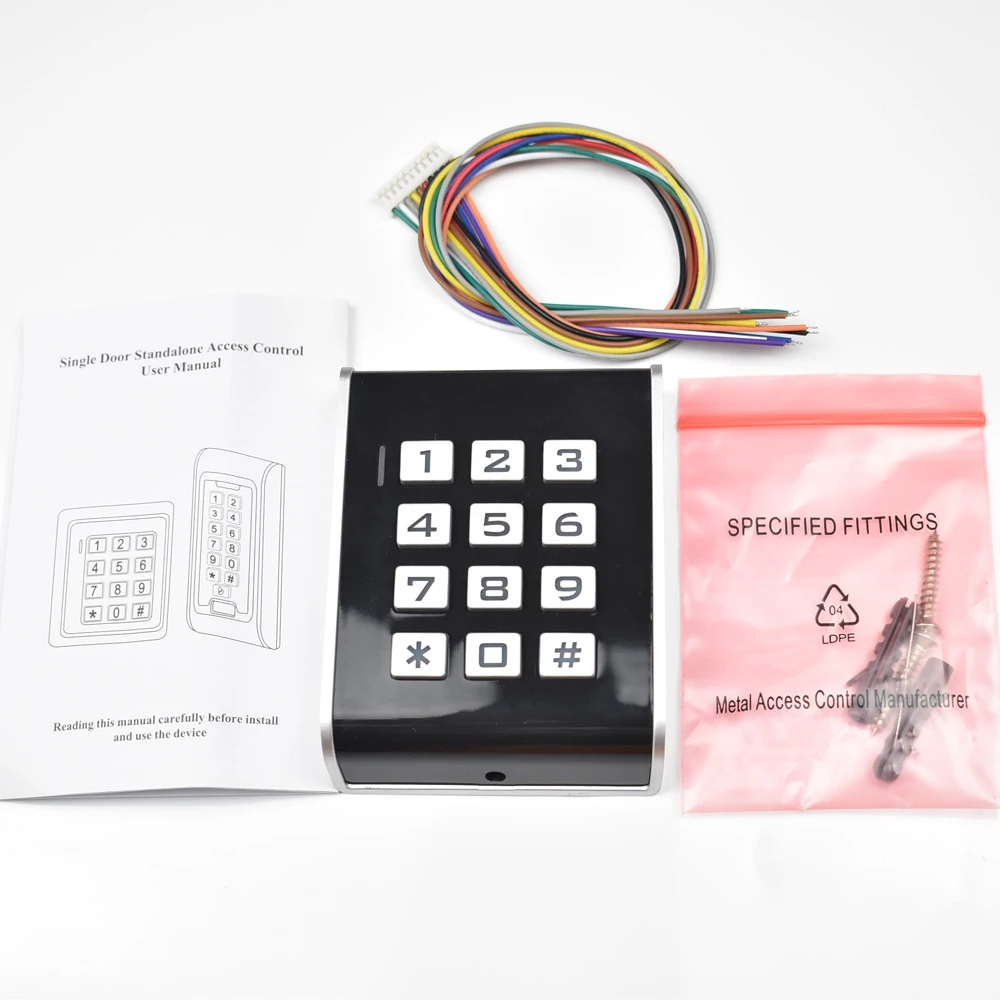 

Бесконтактный дверной контроллер, Rfid 125 кГц, клавиатура управления доступом, беспроводной и 26 выходов, со светящейся клавиатурой