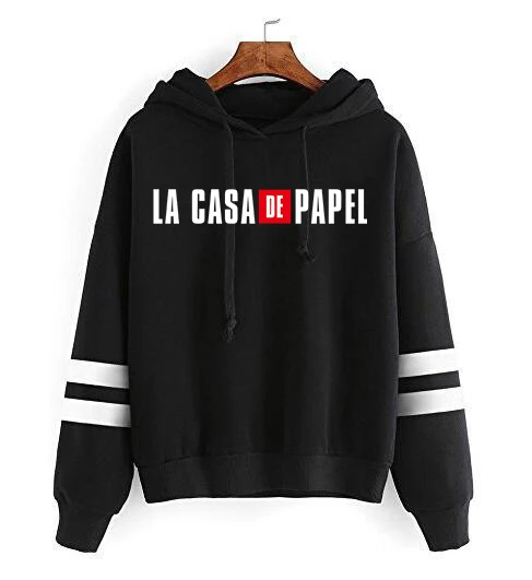 

La Casa De Papel Hoodies Money Heist Sweatshirt Men The House of Paper Bella Ciao Sweatshirt Unisex Funny Cartoon Hoody Male 90s