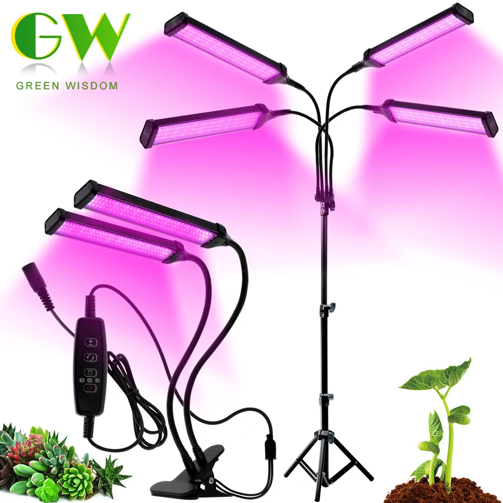 Новые завода светать светильник DC12V / USB 5V Phytolamp для растений Полный спектр