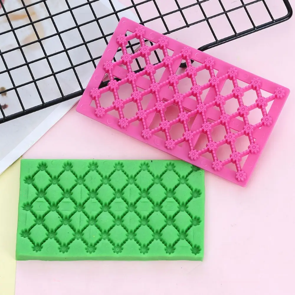 Помадка кекс тиснение резак форма полые сетки цветка пластиковые формы глазурь