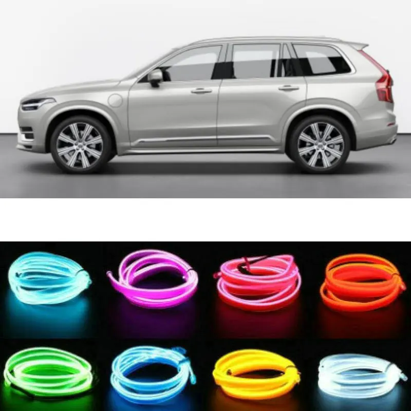

5m el Atmosphere Lamp Interior Mood Lighting For Volvo xc60 s80 xc90 s60 v70 C30 C70 S40 S60 S80 V40 V50 V60 XC70