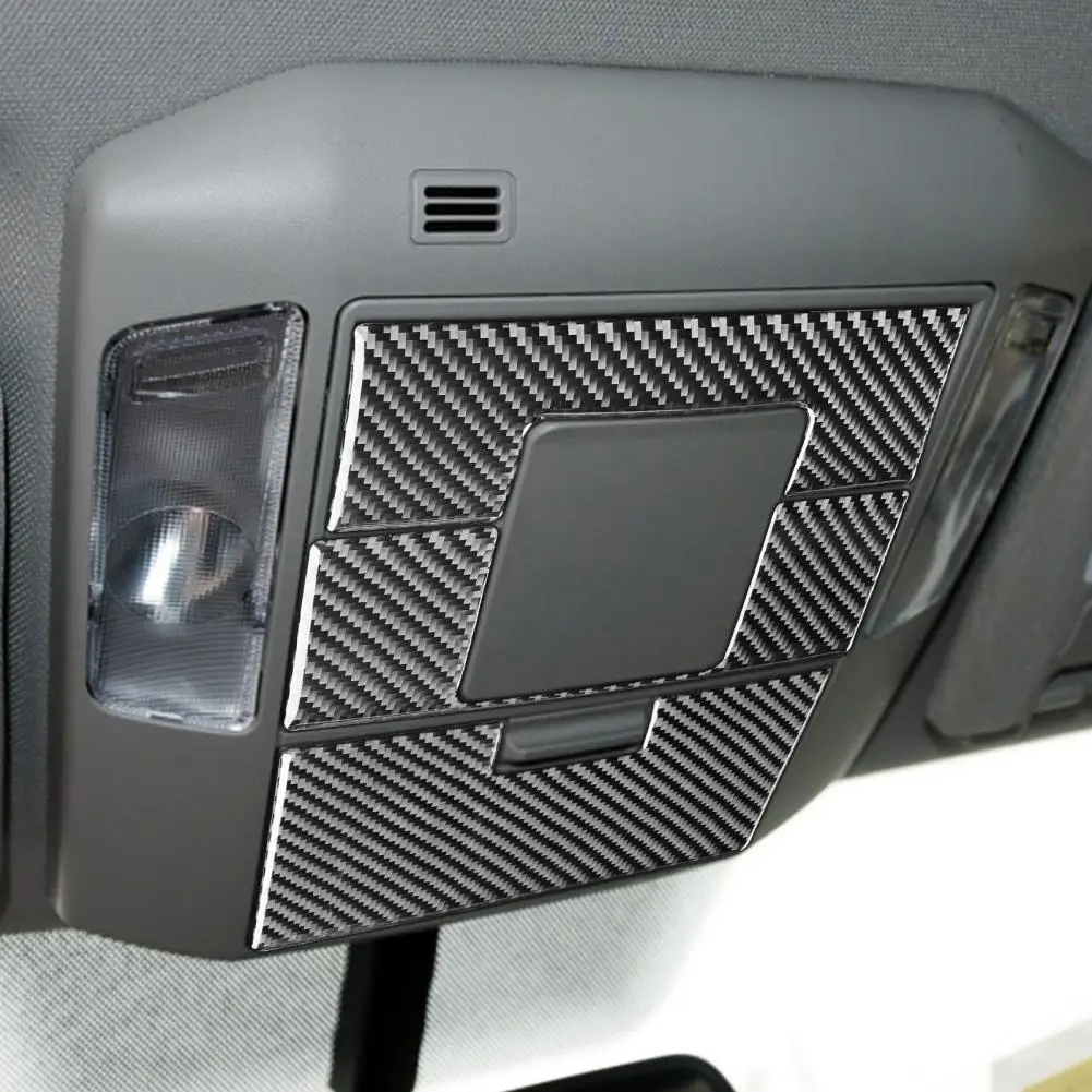 

Exquisite Scratch-resistant Waterproof Carbon Fiber Front Reading Light Panel Sticker Panel Cover Panel Decal 4Pcs/Set
