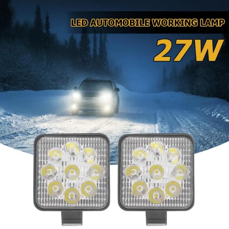 27 Вт мини площади внедорожный светодиодный рабочий светильник бар пятно луча