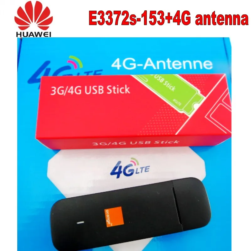 Оригинальный разблокированный usb модем HUAWEI 150 Мбит/с 4G LTE с crc9 двойной антенной 35DBI
