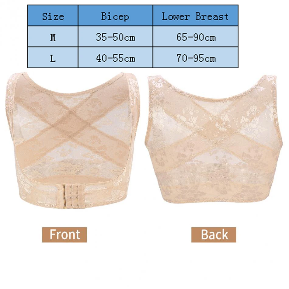

Adjustable Women Chest Brace Back Posture Corrector Lift Up Bra Corset Shoulder Support Bandage Therapy Belt Health Care M L