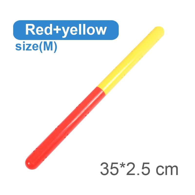 Red Yellow M Ruizhi 2 шт./компл. детей звук гимнастические палки батон детское снаряжение для фитнеса детский сад деятельности на открытом воздухе спортивные игрушки RZ1127 - Цвет: Red Yellow M