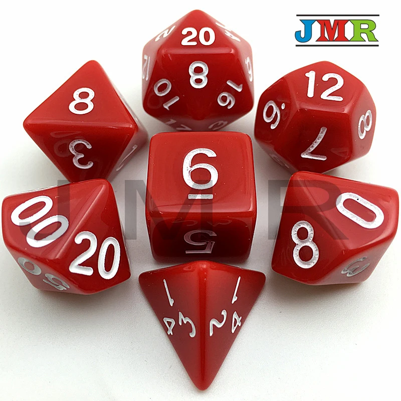 Горячая Распродажа высокое качество красный цвет 7 шт./лот набор непрозрачных